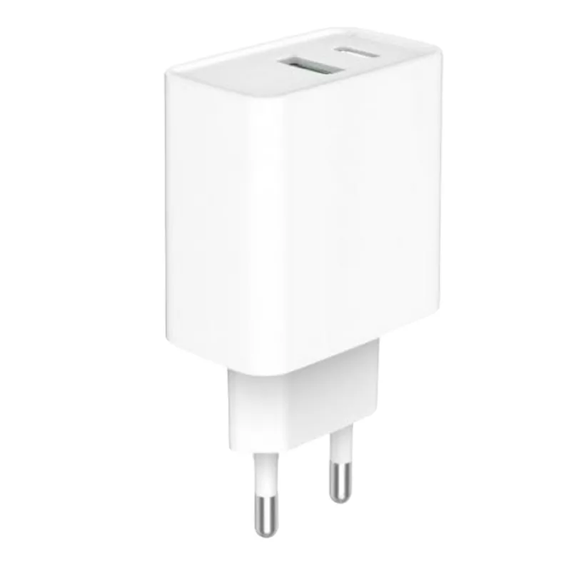 Incarcator GEMBIRD WALL CHARGER  2-PORT: TYPE-C 20W PD; TYPE-A 20W QC 3.0, FAST CHARGER, WHITE