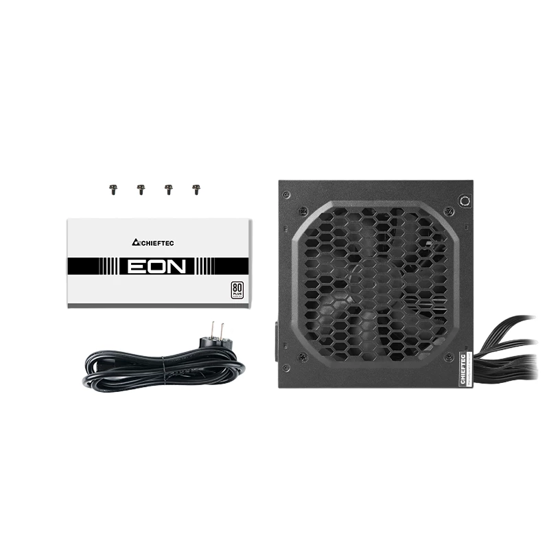 Блок питания ПК CHIEFTEC POWER SUPPLY ATX 600W  EON ZPU-600S, 80+, 120MM, ACTIVE PFC, LONG CABLES, BALCK