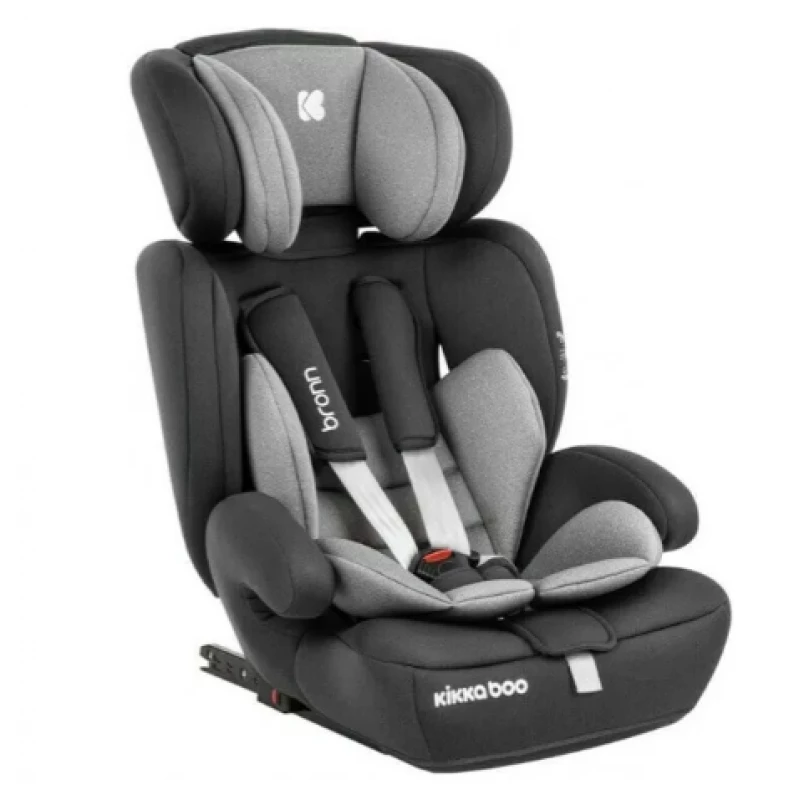 Автокресло детская PM Scaun auto 9-36kg (76-150 cm) isofix Kikkaboo i-Bronn Black
