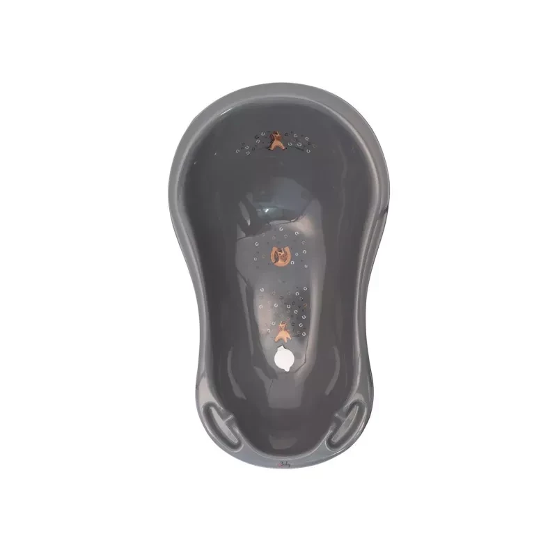 Cadita pentru copii PM CADITA MALTEX 84 CM CU DOP STEEL GREY