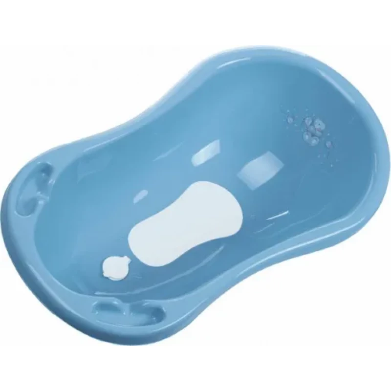 Cadita pentru copii PM CADITA MALTEX 84 CM CU DOP SI ANTI-SLIP BLUE