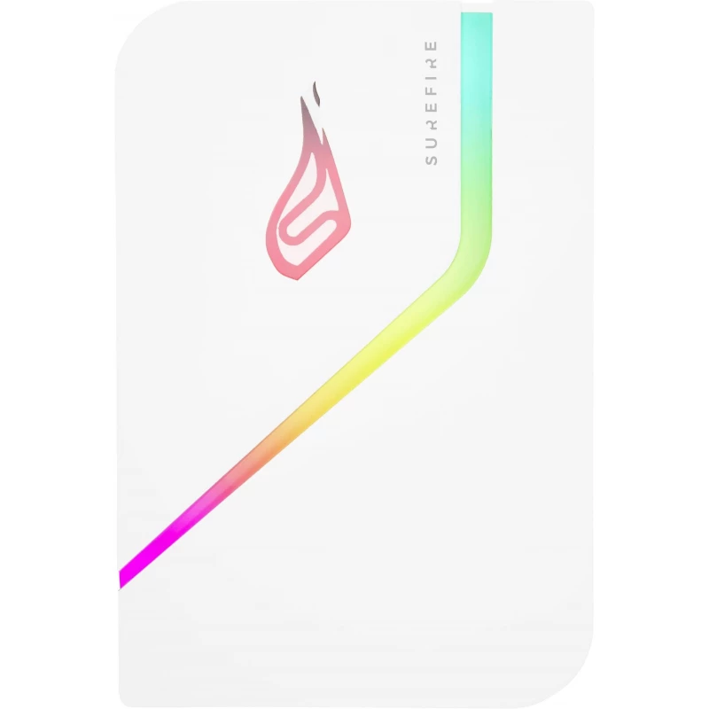 Hard disk extern VERBATIM 2.5" EXTERNAL SSD 2.0TB SUREFIRE PYRODRIVE GAMING SSD (BY ), USB 3.2 GEN 1, WHITE, RGB LIGHTING, TRANSFER SPEED: UP TO 5GBPS, USB-C ADAPTER INCLUDED, NERO BACKUP SOFTWARE