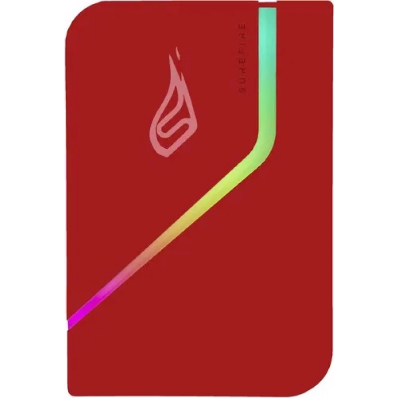 Hard disk extern VERBATIM 2.5" EXTERNAL SSD 2.0TB SUREFIRE PYRODRIVE GAMING SSD (BY ), USB 3.2 GEN 1, RED, RGB LIGHTING, TRANSFER SPEED: UP TO 5GBPS, USB-C ADAPTER INCLUDED, NERO BACKUP SOFTWARE