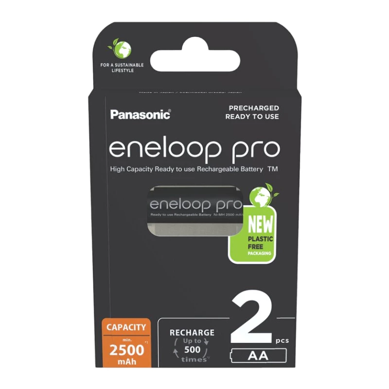 Acumulator PANASONIC AA  ENELOOP PRO 2500MAH, BLISTER*2, , BK-3HCDE/2CP