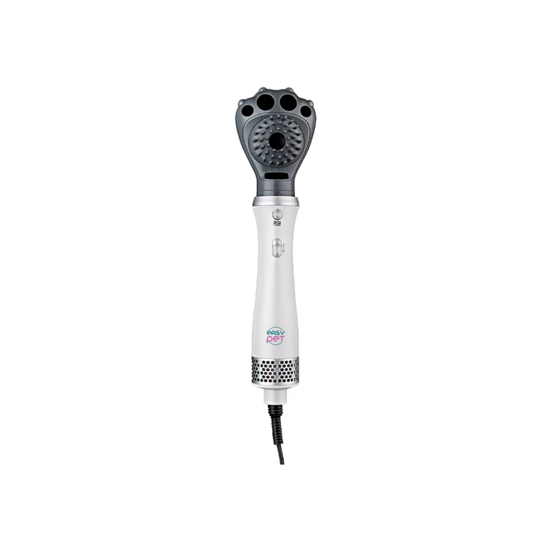 Hабор Easy Pet 2 IN 1 HOT AIR BRUSH, 2 temperatures: 40°C and 60°C , Ergonomic handle, 400W, white