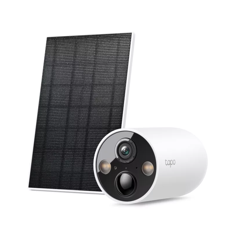Camera IP TP-LINK OUTDOOR IP SECURITY CAMERA  TAPO C425 KIT, SOLAR-POWERED SECURITY IP CAMERA KIT, WHITE, NO HUB REQUIRED, 2K QHD (2560 X 1440), COLOR NIGHT VISION, IP66 WATER&DUST RESISTANT, 150° SUPER-WIDE FOV, TWO-WAY AUDIO, MOTION DETECTION AND NOTIFICATIONS, INFR