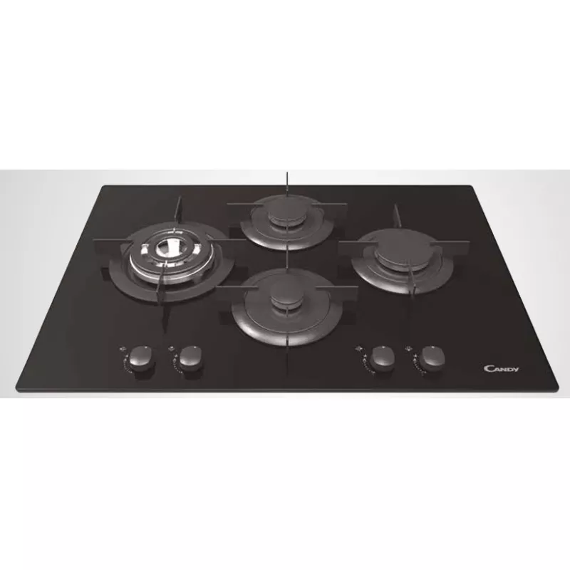 Plita incorporabila cu gaz Candy CVG74SQPN, Black