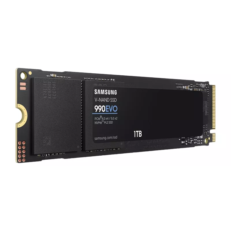SSD Samsung .M.2 NVMe SSD 1.0TB Samsung 990 EVO MZ-V9E1T0BW [PCIe 4.0 x4 (5.0 x2), R/W:5000/4200MB/s, 680/800K IOPS, 600TBW, 3D TLC]