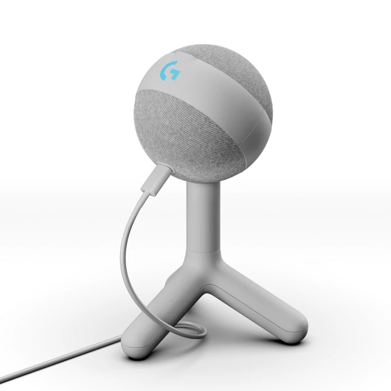 Microfon LOGITECH MICROPHONES  YETI ORB RGB, CONDENSER, CARDIOID, BLUE VO!CE, 24-BIT/48KHZ, 70HZ-20KHZ, 117DB, RGB, USB, WHITE