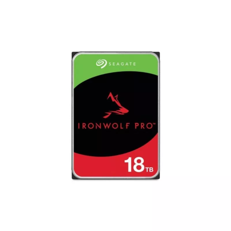 HDD SEAGATE 3.5" HDD 18.0TB-SATA- 256MB  IRONWOLF PRO (ST18000NT001-FR), RECERTIFIED, NAS+RESCUE, CMR, 7200RPM, 2.5M (MTBF)