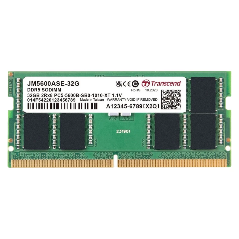 RAM TRANSCEND 48GB DDR5-5600MHZ SODIMM  JETRAM JM5600ASE-48G, (3GX8)X16, 2RX8, CL46, 1.1V