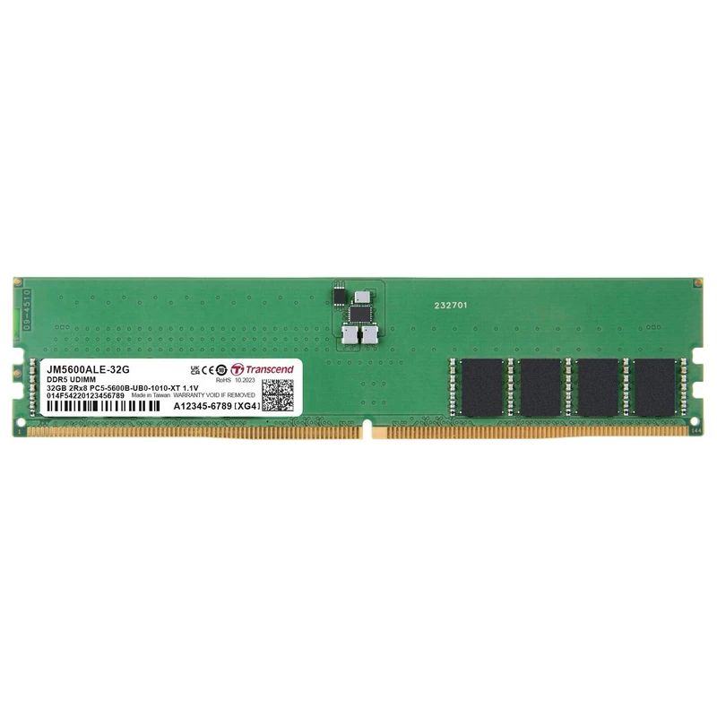 RAM TRANSCEND 32GB DDR5- 5600MHZ  JETRAM (JM5600ALE-32G), (2GX8)X16, 2RX8, CL46, 1.1V