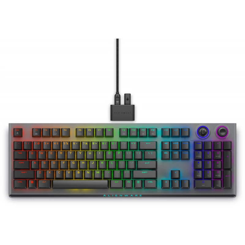 Gaming keyboard DELL ALIENWARE TRI-MODE WIRELESS GAMING KEYBOARD - AW920K (DARK SIDE OF THE MOON)