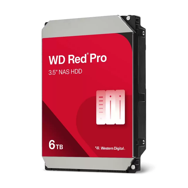 HDD WD 3.5" HDD 6.0TB -SATA-256MB WESTERN DIGITAL "RED PRO (6005FFBX)", NAS, CMR