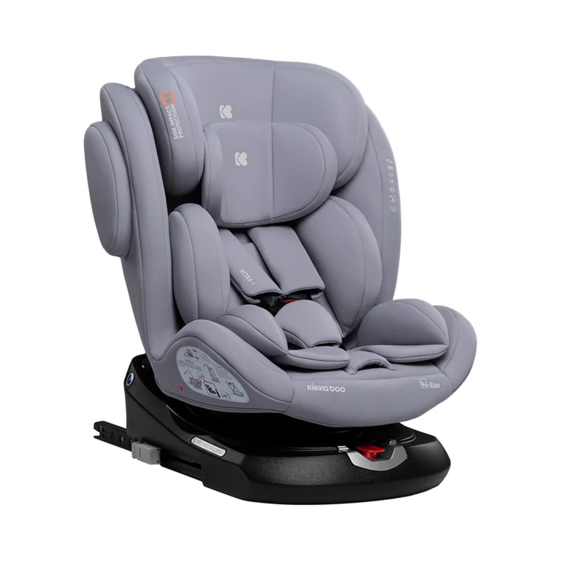 Автокресло детская PM Scaun auto 0-36kg (40-150 cm) isofix Kikkaboo i-Felix Light Grey