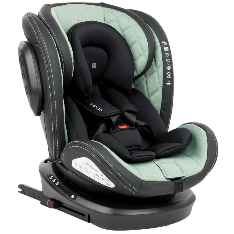 Автокресло детская PM Scaun auto 0-36kg isofix Kikkaboo Stark Mint