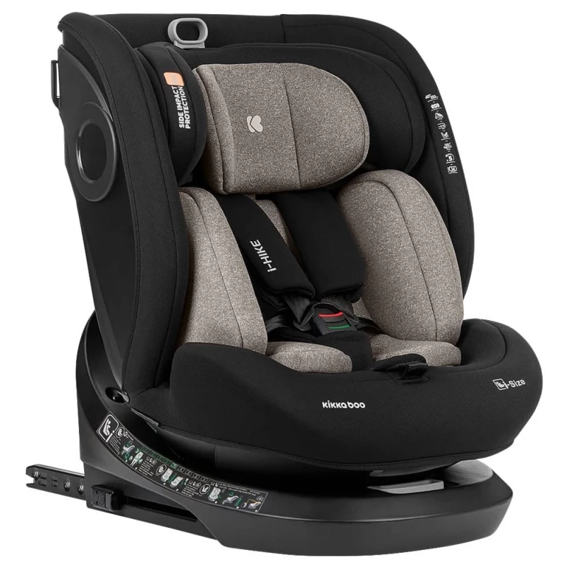 Автокресло детская PM Scaun auto 0-36kg (i-Size 40-150cm) Isofix360 Kikkaboo i-Hike Beige