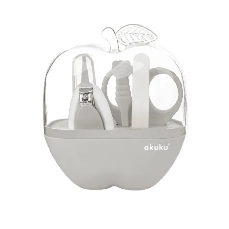 Set pentru manichiura Akuku SET MANICHIURA  APPLE CASE GREY (A0473)