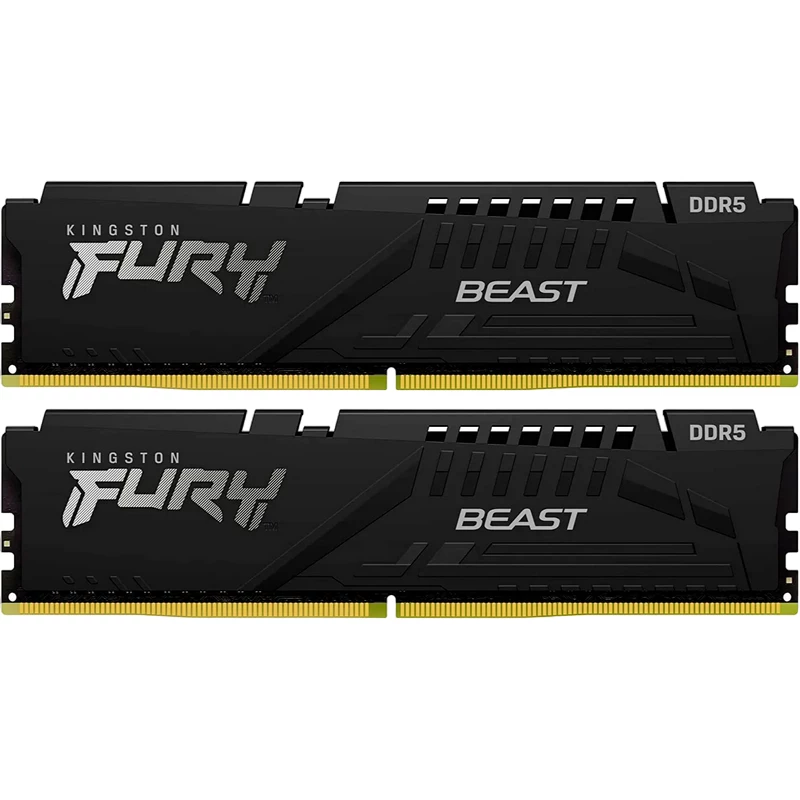 Модуль памяти KINGSTON 16GB DDR5-6000MHz Kingston FURY Beast (Kit of 2x8GB) (KF560C30BBEK2-16), CL30-36-36, 1.4V, AMD EXPO 1.0/Intel XMP 3.0, Black