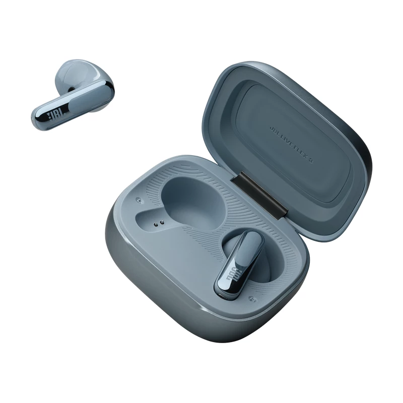 Casti cu fir si microfon JBL TRUE WIRELESS   LIVE FLEX 3 BLUE TWS TRUE ADAPTIVE NOISE CANCELLING