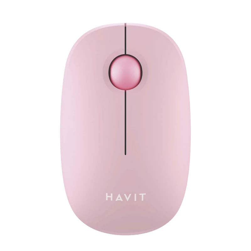 Gaming Mouse Havit WIRELESS MOUSE  MS57GT, 1600DPI, 3 BUTTONS, AMBIDEXTROUS, 1XAA, 50G, 2.4GHZ, PINK