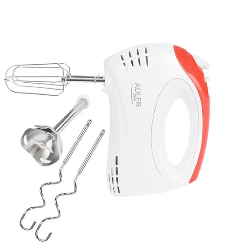 Миксер ADLER МИКСЕР БЕЛЫЙ/КРАСНЫЙ AD 4212