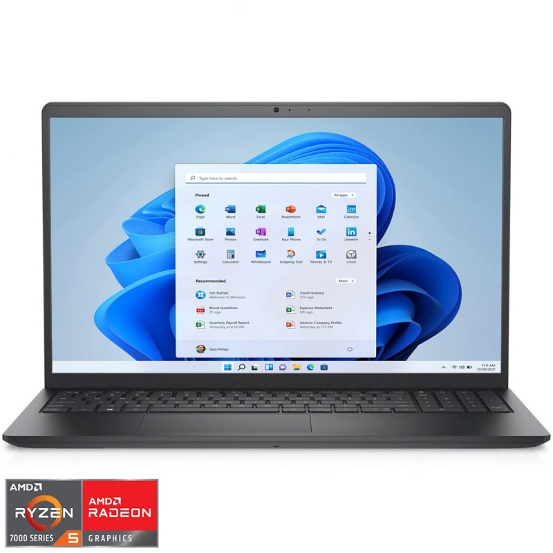 Laptop DELL VOSTRO 15 3535 - 15.6" - AMD RYZEN 5 7530U - 8 GB RAM - 256 GB SSD - WINDOWS 11 PRO - 	GREY"