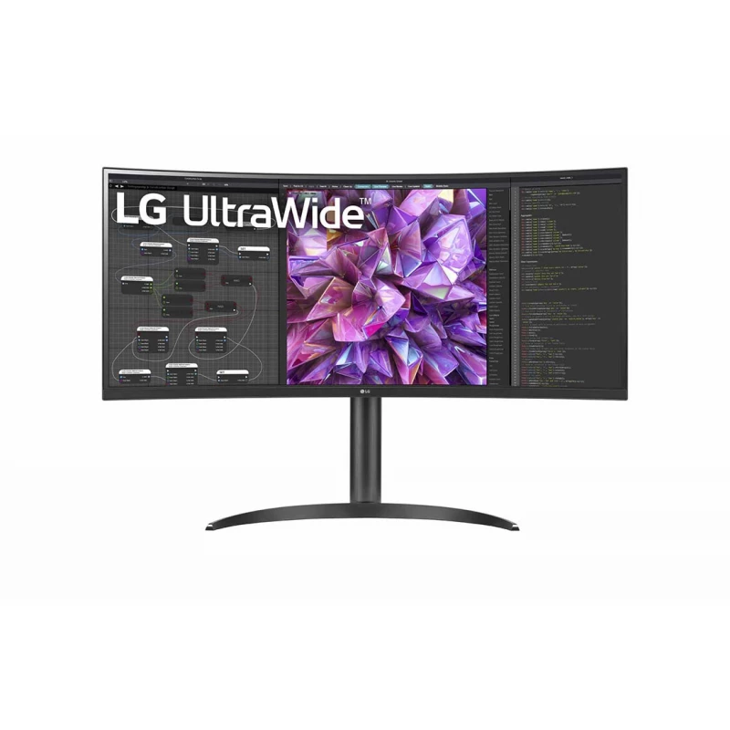 Монитор LG 34.0" LG  34WP65CP-B Curved QHD 3440 x 1440, 21:9, 160Hz, 300 cd, Freesync, 2xHDMI, DP, Speaker 7W, Jack, VESA (100x100mm)