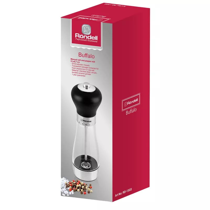 Aparat electric de maruntit piper Rondell SALT AND PEPPER GRINDER  RD-1503
