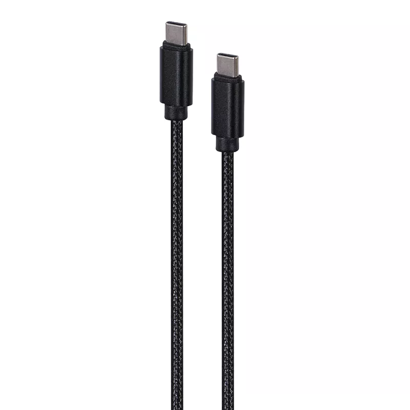 Кабель Cablexpert Retail Box Cable Type-C/Type-C, CM/CM,  1.8 m, Cablexpert Cotton Braided Black, CCDB-mUSB2B-CMCM-6