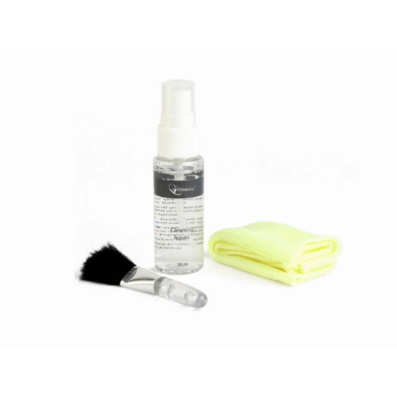 Servetele GEMBIRD 3-IN-1 LCD CLEANING KIT (CK-LCD-04), INCL. CLEANING SPRAY, MICRO FIBRE CLOTH AND SOFT BRUSH