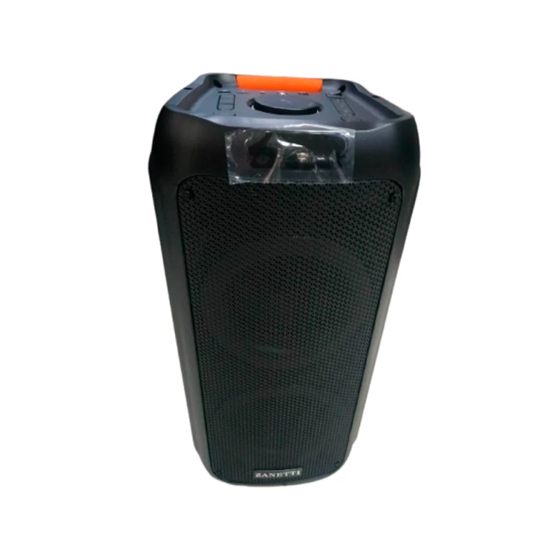 Boxa ZANETTI АКТИВНАЯ АКУСТИКА BOX 16 MM 2X6-ДЮЙМОВЫХ/BLUETOOTH/USB/TF/FM/REC/ПУЛЬТ ДИСТАНЦИОННОГО УПРАВЛЕНИЯ/БАТАРЕЯ 12 В 5,5 АЧ/ВХОД AUX/ДВА ВХОДНЫХ РАЗЪЕМА ДЛЯ МИКРОФОНА/ОДИН БЕСПРОВОДНОЙ МИКРОФОН.