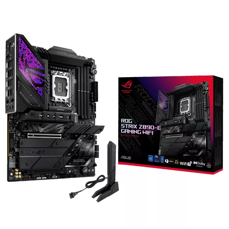 Placa de baza ASUS ROG STRIX Z890-E GAMING WIFI ATX, LGA 1851, 4x DIMM DDR5, MAX:192GB