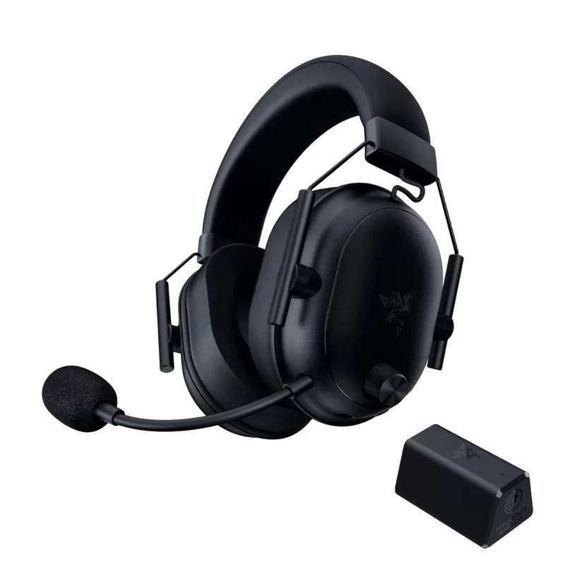 Gaming Casti RAZER GAMING WIRELESS HEADSET  BLACKSHARK V2 HYPERSPEED, 50MM DRIVERS, 12-28KHZ, 32 OHM, 100DB, 280G, 70H, PNC, DETACHABLE MIC, 1.8M, USB+2.4+BT, BLACK