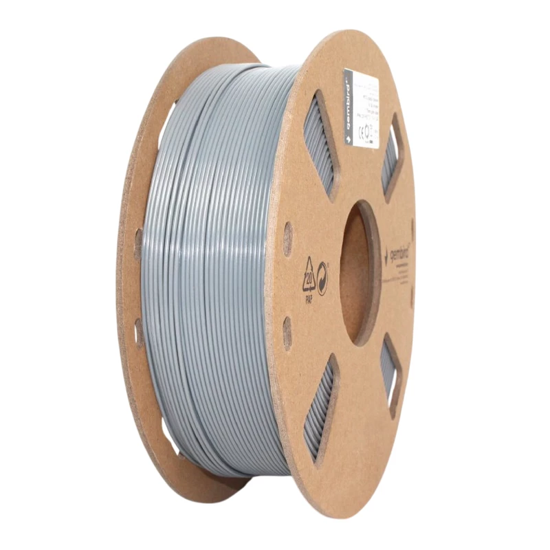 Filament GEMBIRD PETG 1.75 MM,  GRAY FILAMENT, 1 KG, 3DP-PETG1.75-01-GR