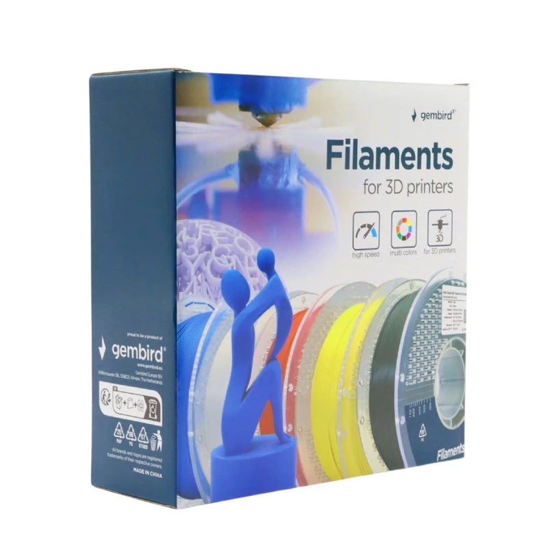 Filament GEMBIRD PLA 1.75 MM  HIGH SPEED FILAMENT BLUE, 1 KG, , 3DP-PLA1.75HY-01-B