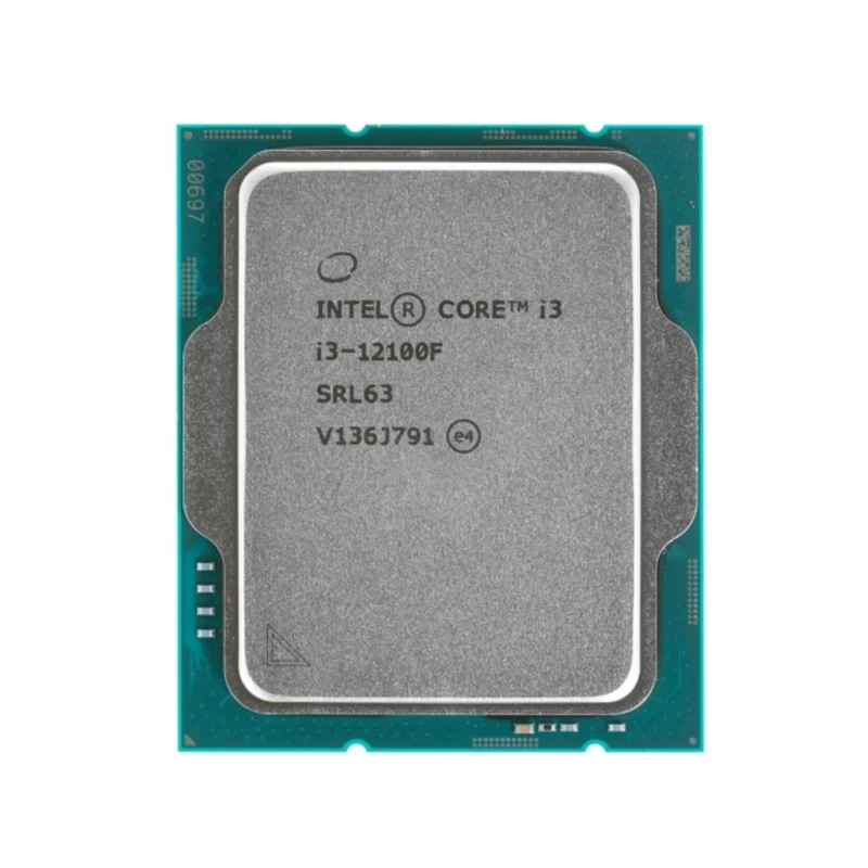 Процессор INTEL CORE™ I3-12100F, TRAY, S1700, 3.3-4.3GHz, 4C (4P+0Е) / 8T, 12MB L3 + 5MB L2 Cache, No Integrated GPU, 10nm 60W