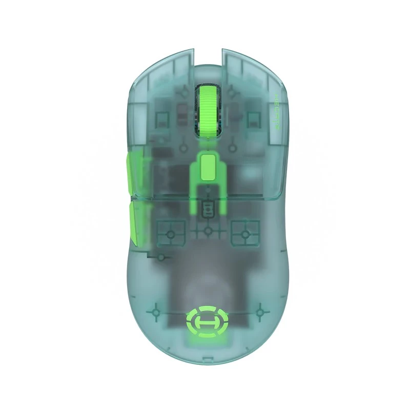 Gaming Mouse EDIFIER TRI-MODE WIRELESS GAMING MOUSE HECATE G3M PRO TRANSPARENT GREEN- 2.4G, BLUETOOTH, WIRED USB-C MODE, HUANO MECHANICAL SWITCH: GAMING/SILENT DUAL MODE, 70 HOURS BATTERY LIFE, PAM3395 SENSOR: 26000DPI AND 650IPS, PTFE TEFLON FOOT PADS, MAX ACCEL