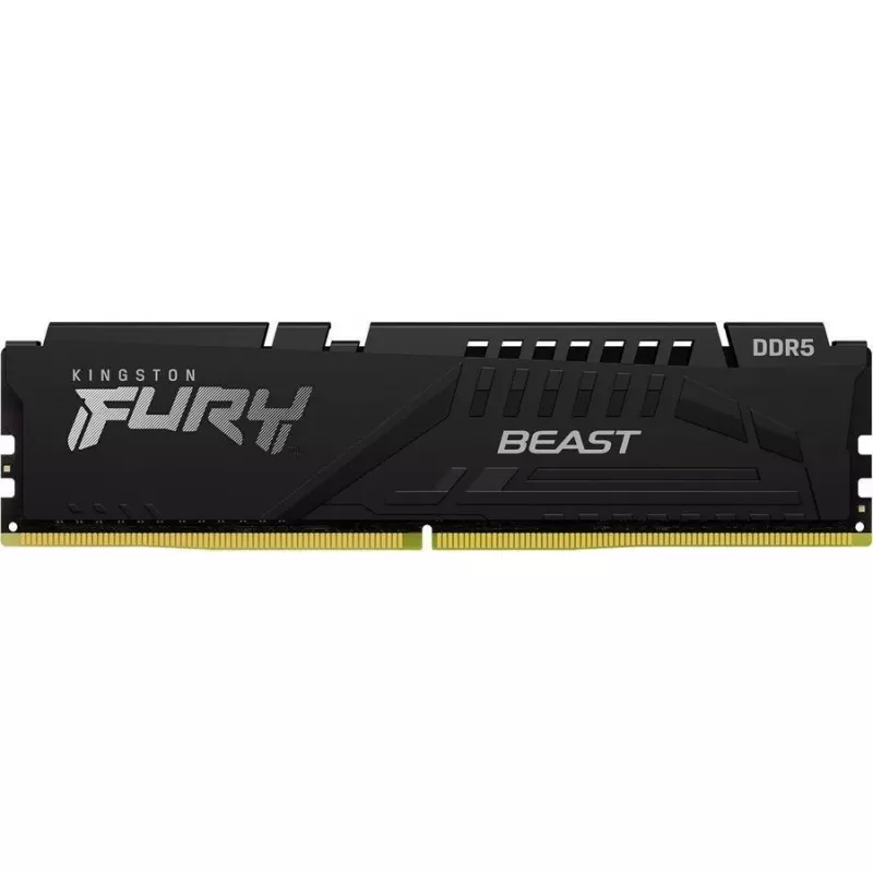 RAM KINGSTON 8GB DDR5-5600 Kingston FURY® Beast DDR5 EXPO, PC44800, CL36, 1.25V, 1Rx16, Auto-overclocking, Asymmetric BLACK low-profile heat spreader, AMD® EXPO v1.0 and Intel® Extreme Memory Profiles (Intel® XMP) 3.0