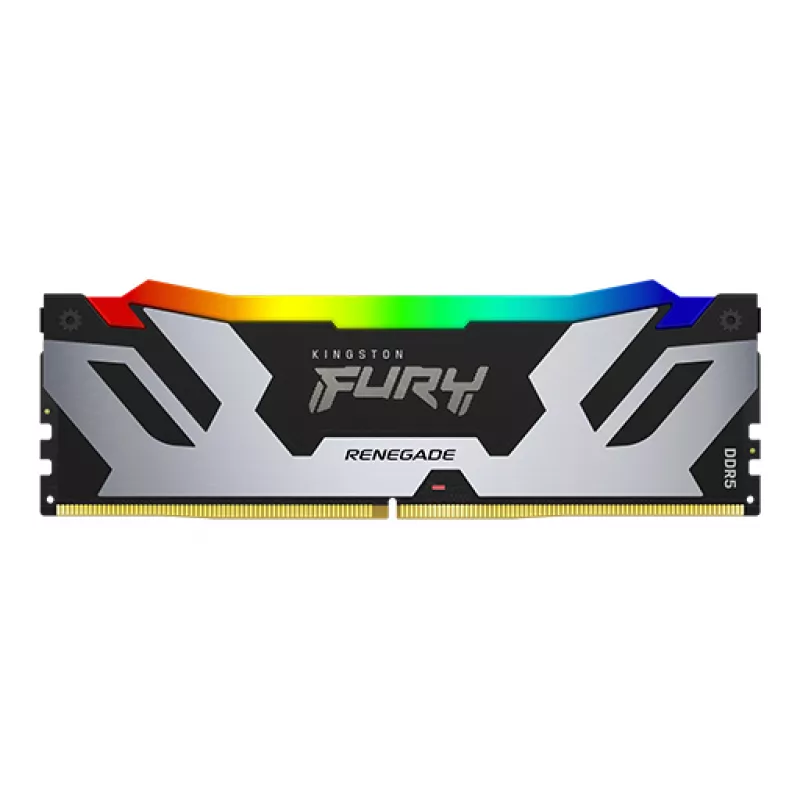 RAM KINGSTON 24GB DDR5-8400  FURY® RENEGADE SILVER DDR5 RGB CUDIMM, PC67200, CL40, 1.45V, 1RX8, AUTO-OVERCLOCKING, SYMMETRIC SILVER LARGE HEAT SPREADER, DYNAMIC RGB EFFECTS FEATURING  FURY INFRARED SYNC TECHNOLOGY, INTEL XMP 3.0 READY (EXTREME M
