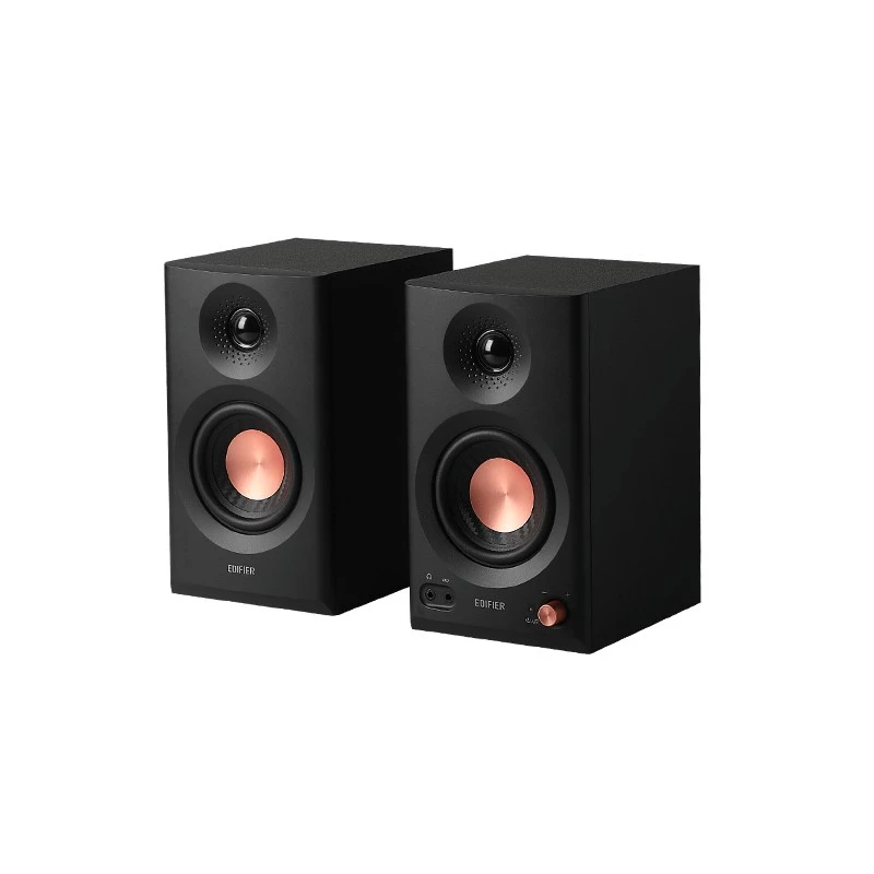Boxa EDIFIER Edifier MR3 Black, Studio Monitor 2.0/ 2x18W RMS, Bluetooth v5.4, 1-inch silk dome tweeter and 3.5-inch diaphragm woofer, 52Hz - 40kHz, Hi-Res Audio certified, 24bit/96KHz, 6.35mm TRS balanced input, RCA, AUX, headphone output and AUX input, EDIFIER