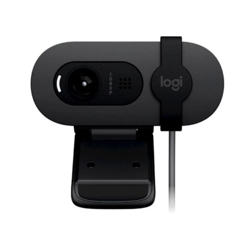 Вебкамера LOGITECH BRIO 105 FULL HD WEBCAM, 1080P/30FPS, PRIVACY SHUTTER, AUTO LIGHT CORRECTION, BUIL-IN MIC, USB-A,  GRAPHITE - USB - EMEA 28-935- BUSINESS