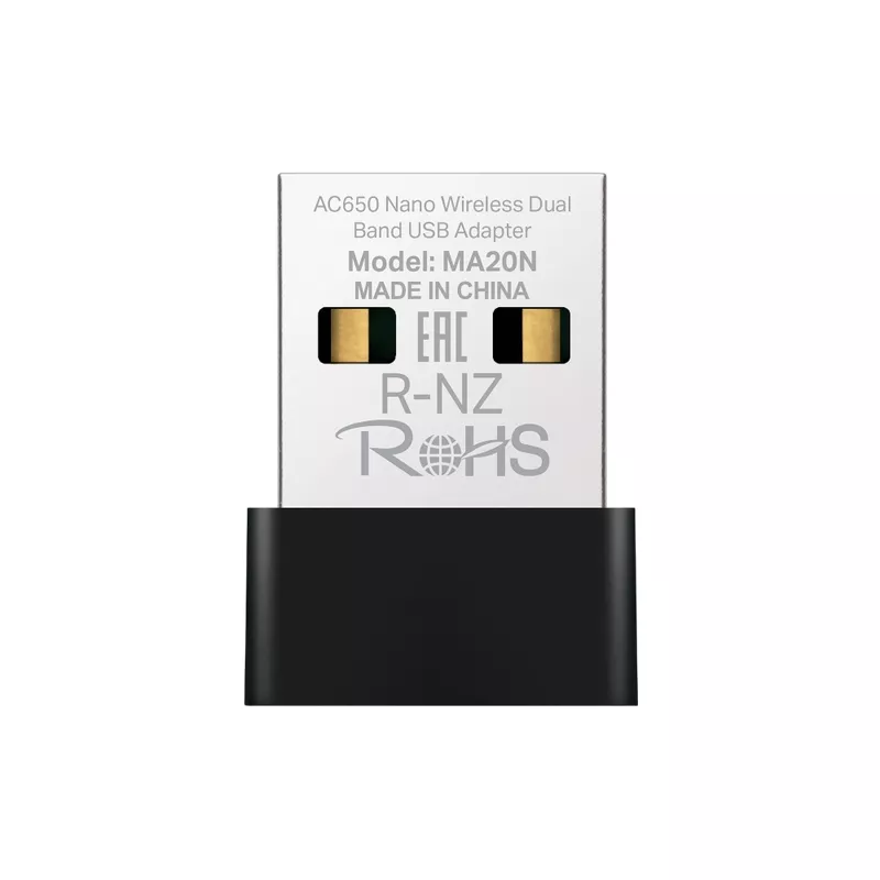 Adaptor wireless MERCUSYS USB2.0 NANO WI-FI AC DUAL BAND LAN ADAPTER  "MA20N", 633MBPS