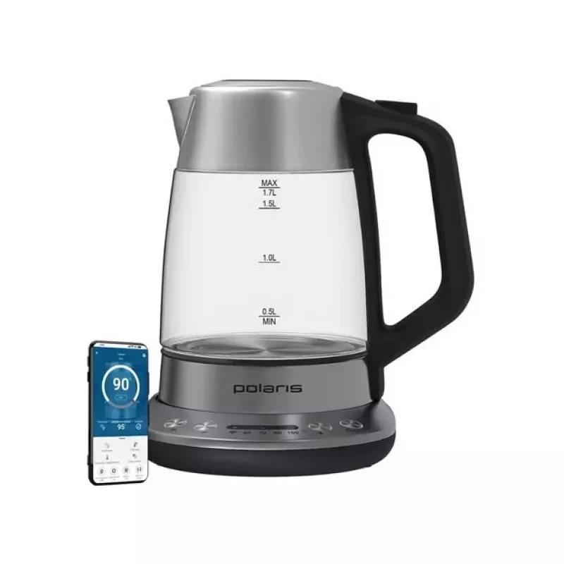 Ceainic electric POLARIS PWK 1775CGLD WIFI IQ Home 1.7l Matt