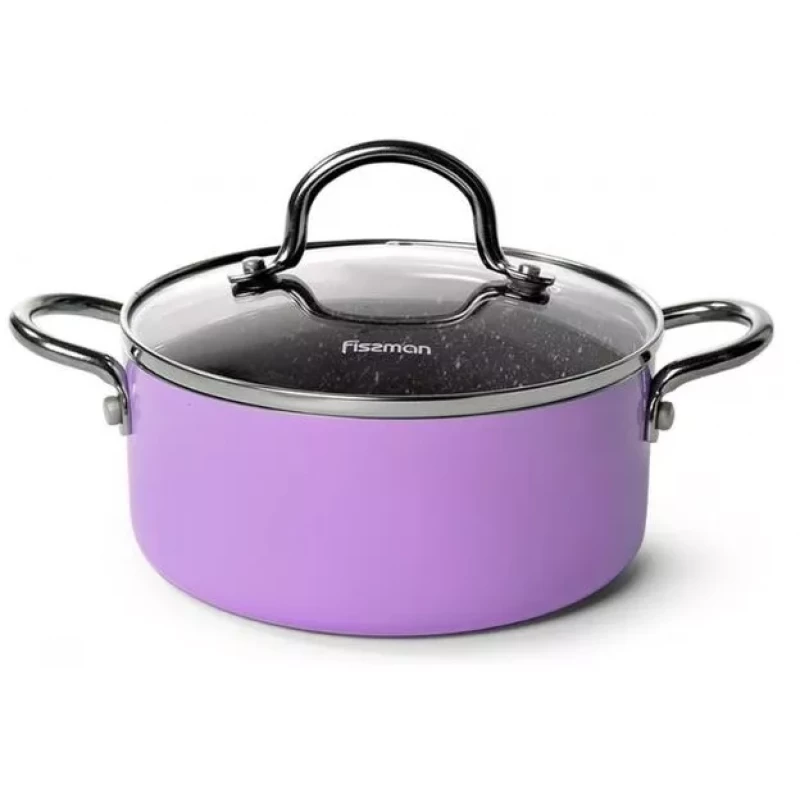 Cratita cu capac FISSMAN MINI CHEF 4259 1.8 L (18X8 CM)+CAPAC STICLA