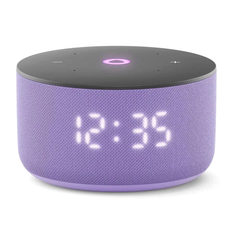 Smart Speaker Yandex YNDX-00027LIL  STATION MINI 3 WITH ALISA, LILAC, LED Display, Smart Home Control Center, No Hub Required, Wi-FI-AC + BT5.0, Alisa Assistant built-in, 12W, Sensor buttons, 3 Microphones