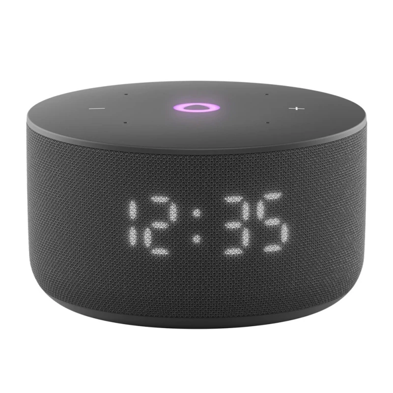Smart Speaker Yandex YNDX-00027BLK  STATION MINI 3 WITH ALISA, BLACK, LED Display, Smart Home Control Center, No Hub Required, Wi-FI-AC + BT5.0, Alisa Assistant built-in, 12W, Sensor buttons, 3 Microphones