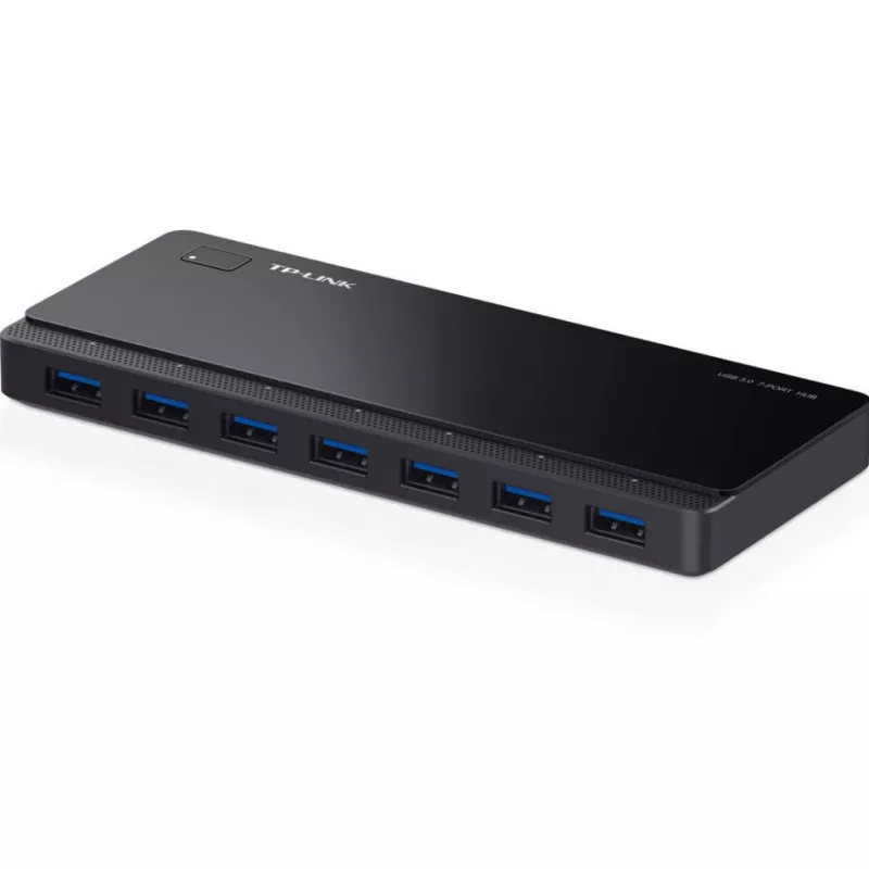 USB Hub TP-LINK UH700, USB3.0 HUB, 7 PORTS, RATE OF UP TO 5GBPS, BLACK, WITH EXTERNAL POWER ADAPTER