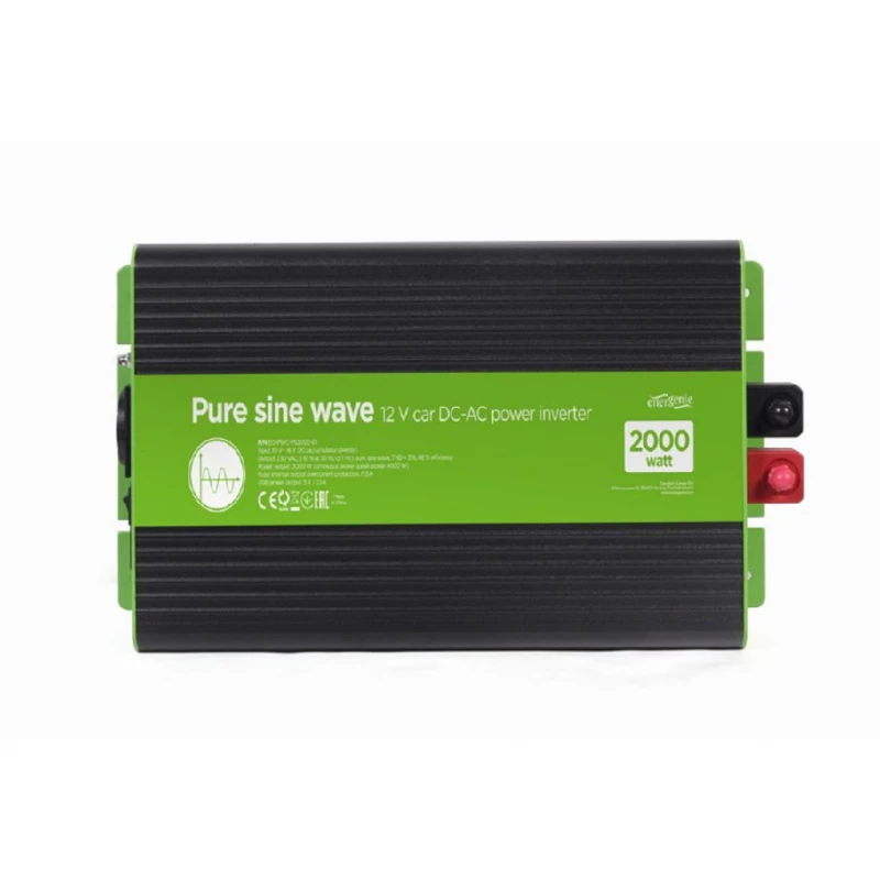 Инвертор ENERGENIE EG-PWC-PS2000-01, 12 V PURE SINE WAVE CAR DC-AC POWER INVERTER, 2000 W, WITH USB PORT / 5V-2.1A GMB EG-PWC-PS2000-01