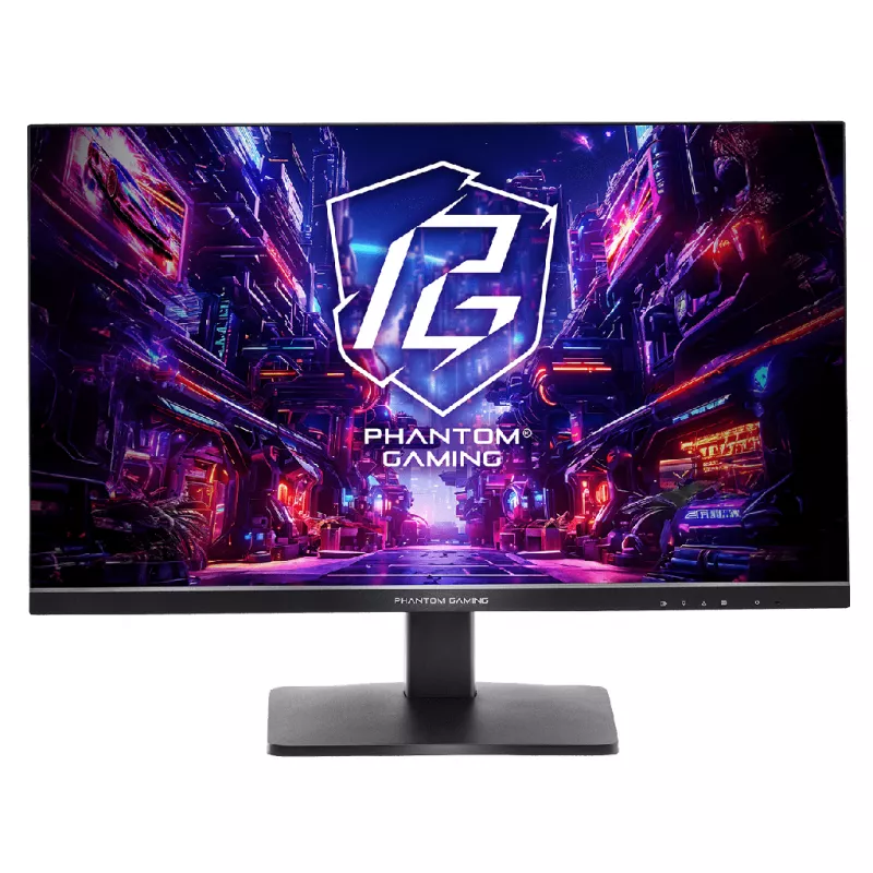 Monitor ASROCK 27"  IPS QHD LED PG27QFT1B GAMING MONITOR BLACK (1MS (MPRT), 1000:1, 400CD, 2560X1440, 178°/178°, HDMI2.0 X 2, DISPLAYPORT, 180HZ REFRESH RATE, AMD FREESYNC, SPEAKERS 2 X 2W, AUDIO LINE-OUT, VESA 100X100) PG27QFT1B